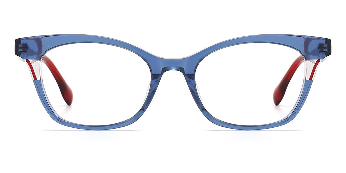 Blue Blake - Rectangle Glasses