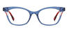 Blue Blake - Rectangle Glasses