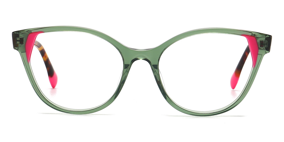 Green - Square Glasses - Kamila