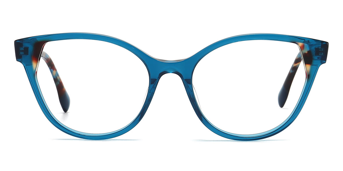 Blue - Square Glasses - Kamila