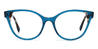 Blue Kamila - Square Glasses