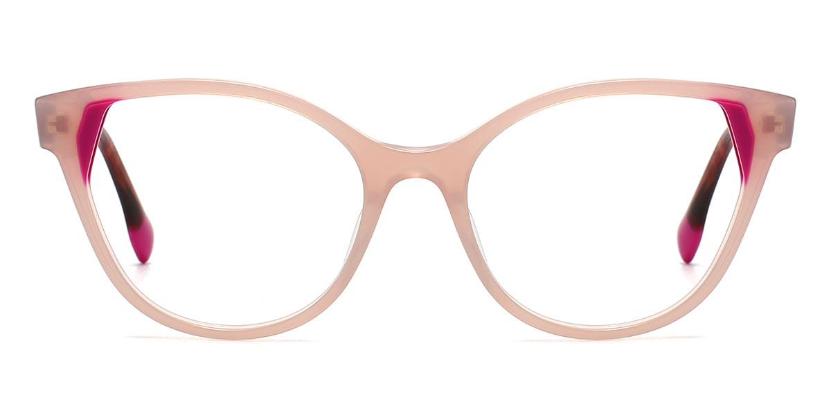 Pink - Square Glasses - Kamila