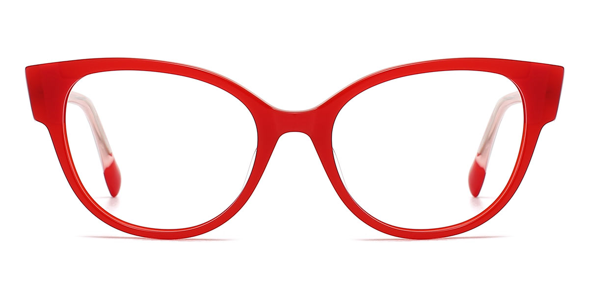 Red - Square Glasses - Emilio
