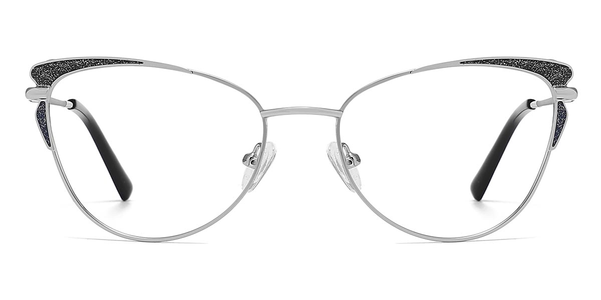 Silver - Oval Glasses - Kash