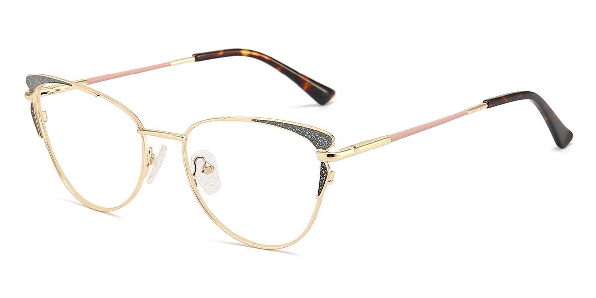 Gold Kash - Oval Glasses