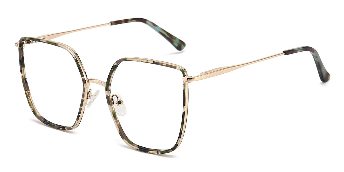 Grey Stripe - Square Glasses - Vera