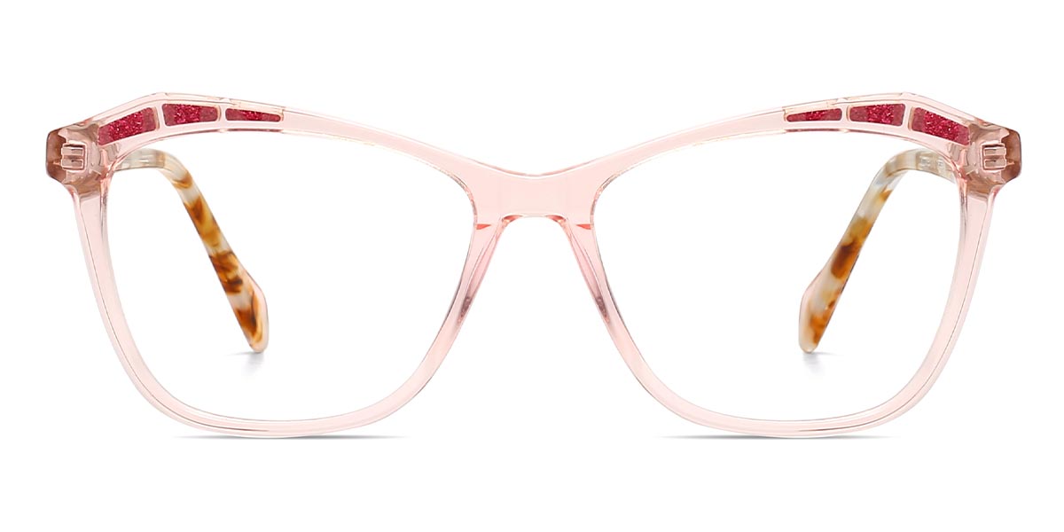 Pink - Square Glasses - Sam
