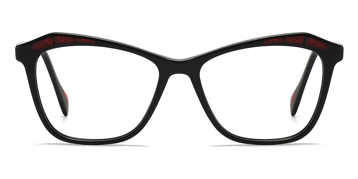 Black - Square Glasses - Sam