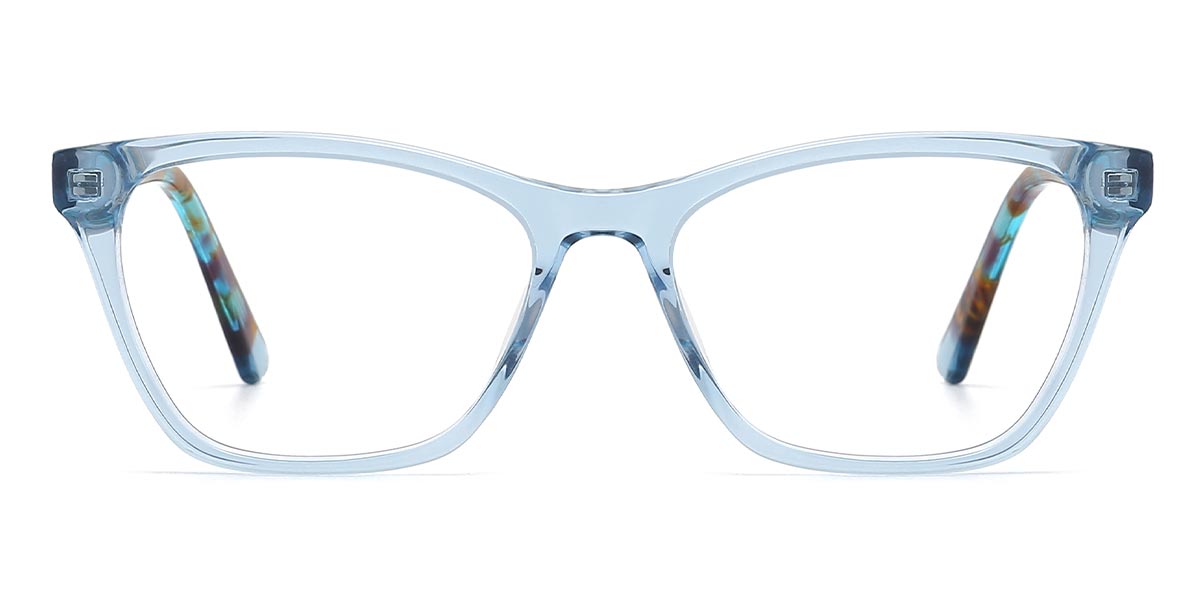 Blue - Square Glasses - Ana