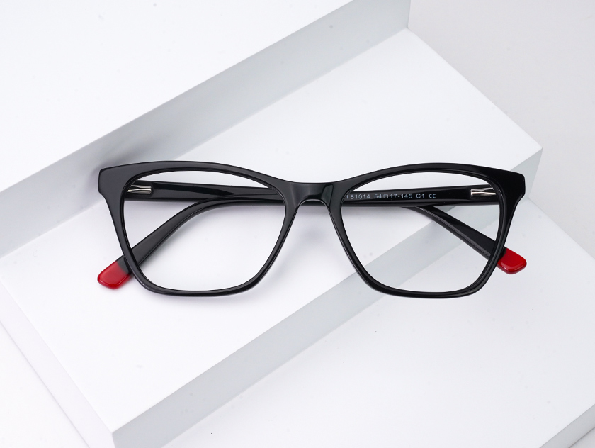 Ana - Square Black Glasses For Men & Women