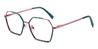 Pink Cyan Esther - Oval Glasses