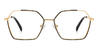 Black Gold Esther - Oval Glasses