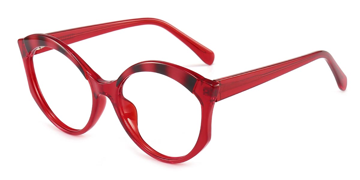 Red - Round Glasses - Kaleb