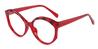 Red Red Tortoiseshell Kaleb - Round Glasses