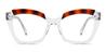 Clear Tortoiseshell Malik - Square Glasses