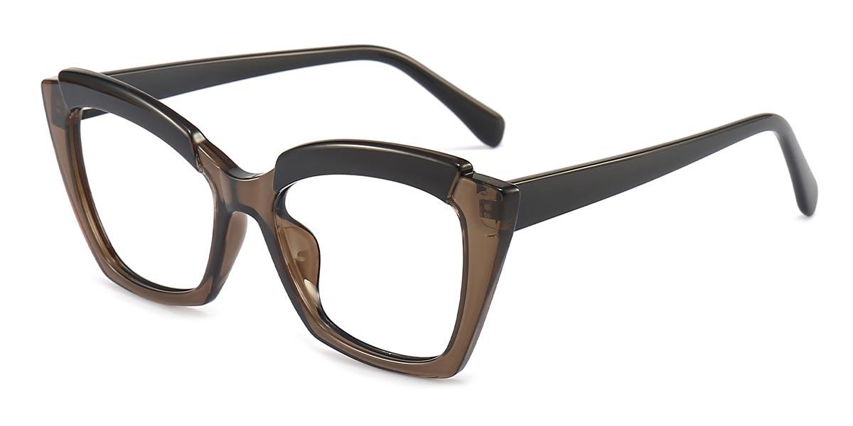 Brown Black Malik - Square Glasses