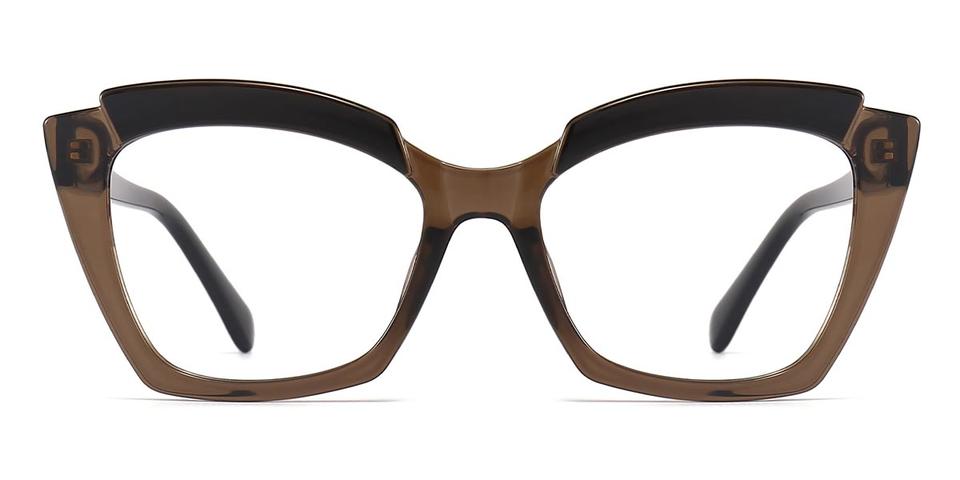 Brown Black Malik - Square Glasses