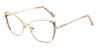 Gold Flower Danica - Cat Eye Glasses