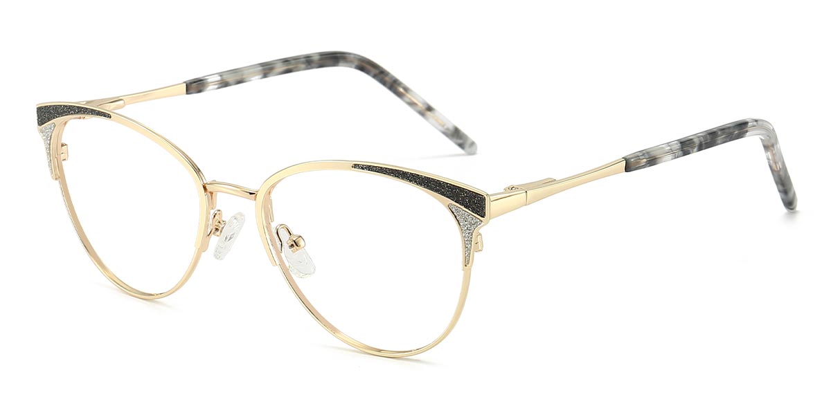 Gold - Oval Glasses - Elsie