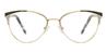 Gold Black Elsie - Oval Glasses