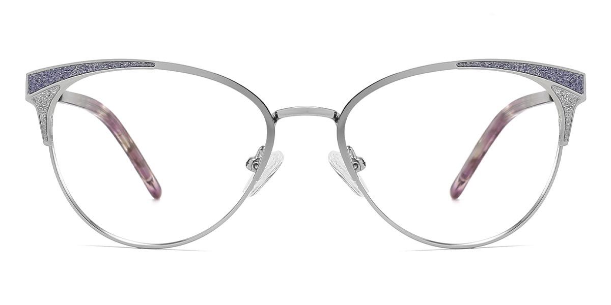 Silver - Oval Glasses - Elsie