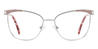 Silver Pink Atticus - Square Glasses