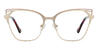 Gold Nude Pink Marley - Square Glasses
