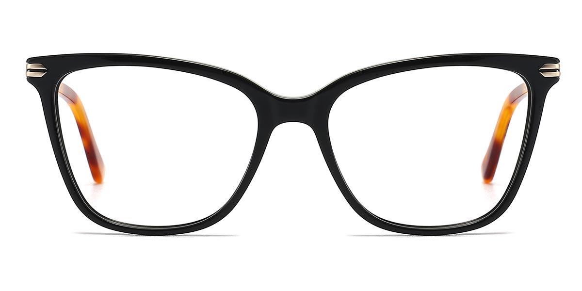 Black - Square Glasses - Anaya