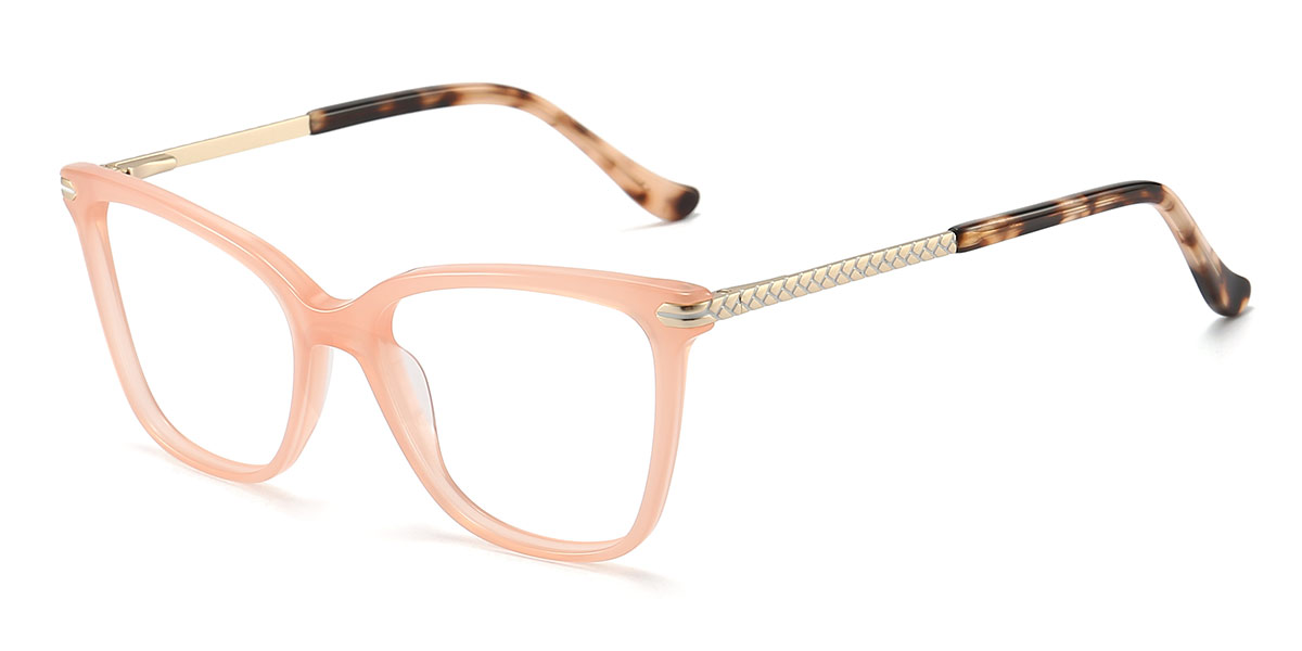 Pink - Square Glasses - Anaya
