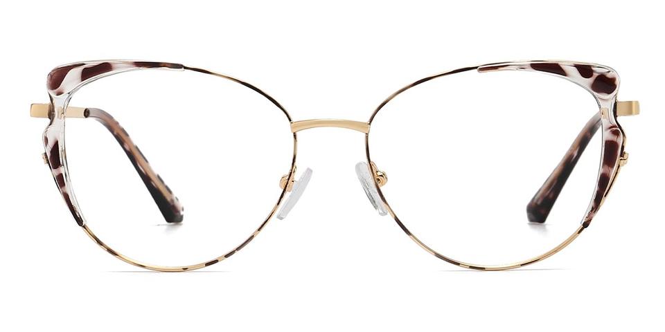 Gold Tortoiseshell Kaia - Cat Eye Glasses