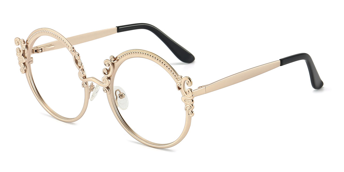 Gold - Round Glasses - Milani