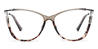 Ash Brown Tortoiseshell Elora - Cat Eye Glasses