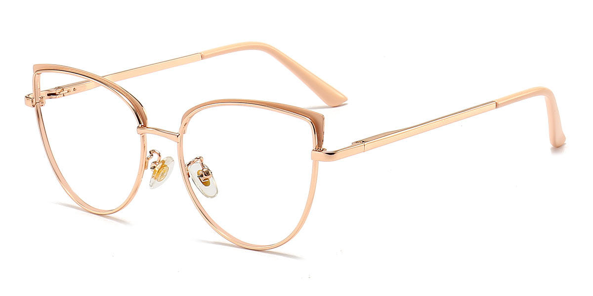 Rose Gold Troy - Cat Eye Glasses