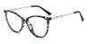 Dark Brown Spots Nyra - Oval Glasses