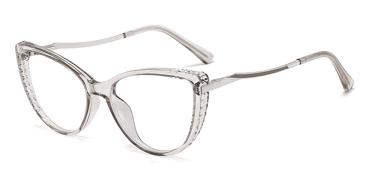 Grey - Cat eye Glasses - Erin