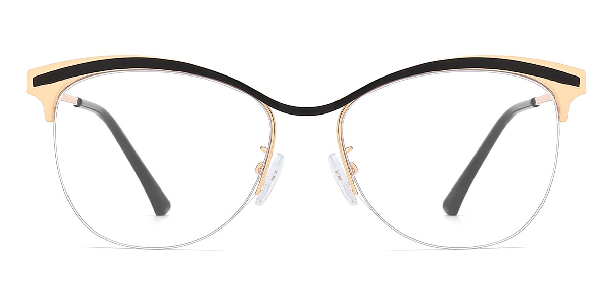Black - Oval Glasses - Ariah