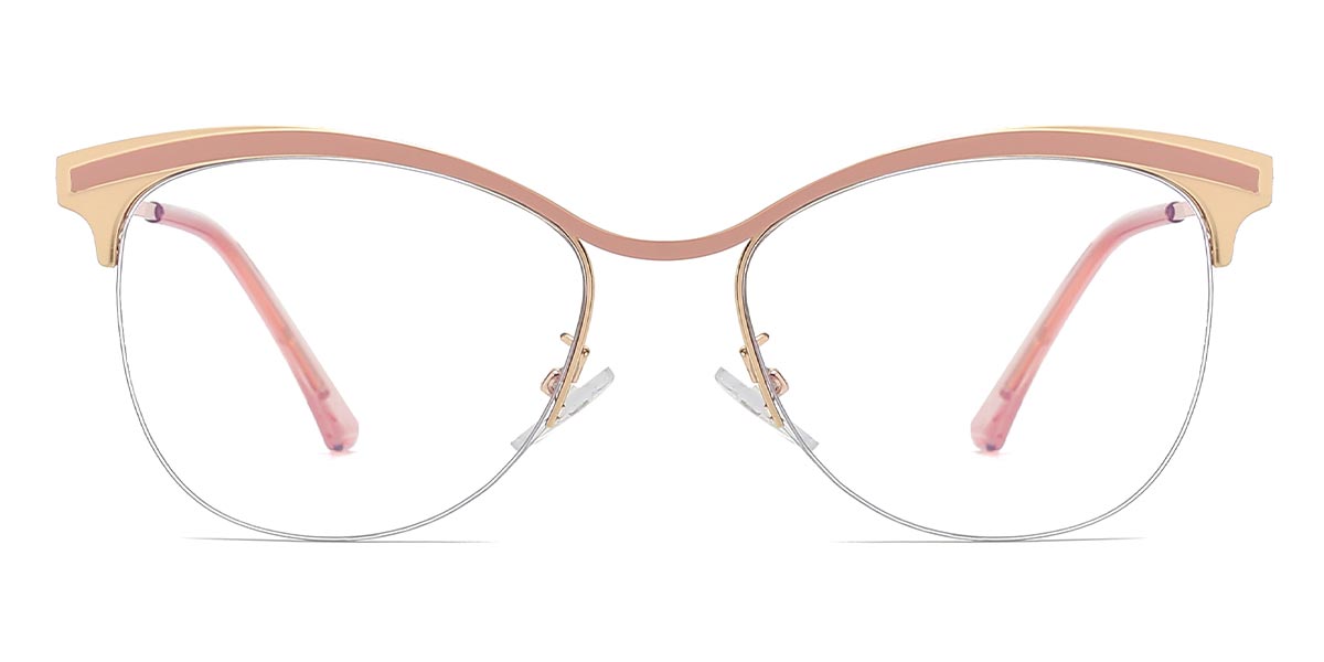 Pink - Oval Glasses - Ariah