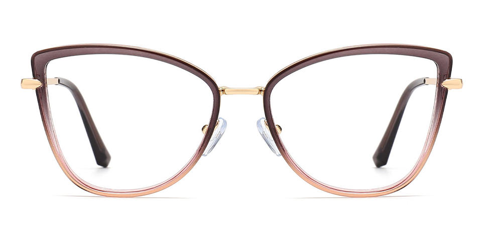 Brown Pink Brian - Cat Eye Glasses