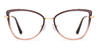 Brown Pink Brian - Cat Eye Glasses