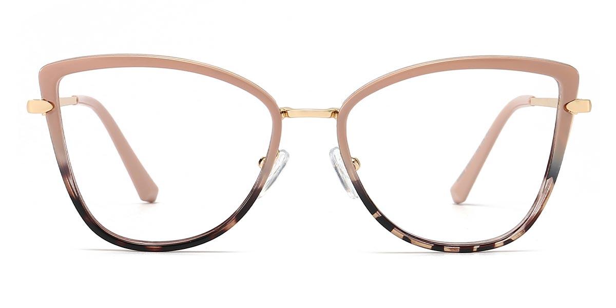 Cameo Brown Brown Spots Brian - Cat Eye Glasses