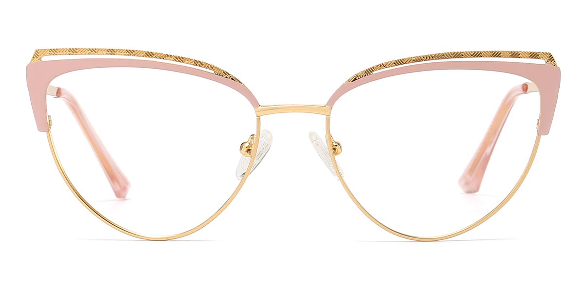 Pink - Cat eye Glasses - Wade