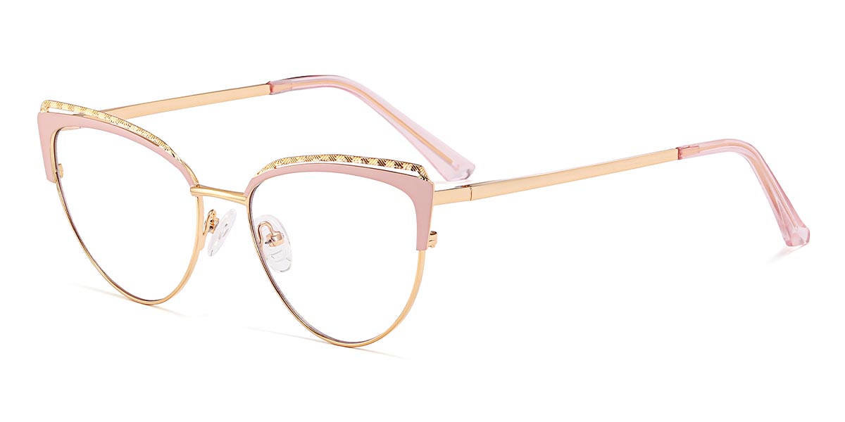 Pink - Cat eye Glasses - Wade