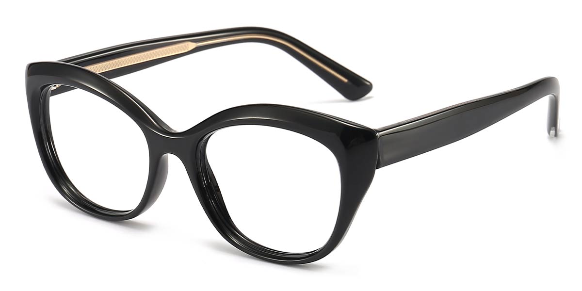 Black - Oval Glasses - Nile