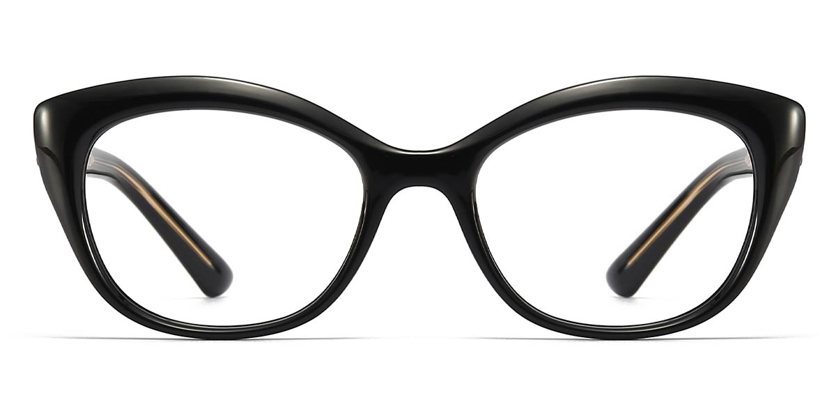Black - Oval Glasses - Nile