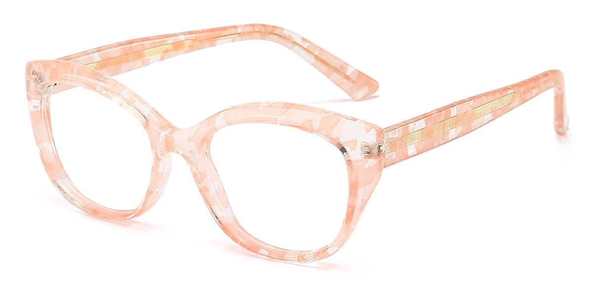 Pink Tortoiseshell Nile - Oval Glasses