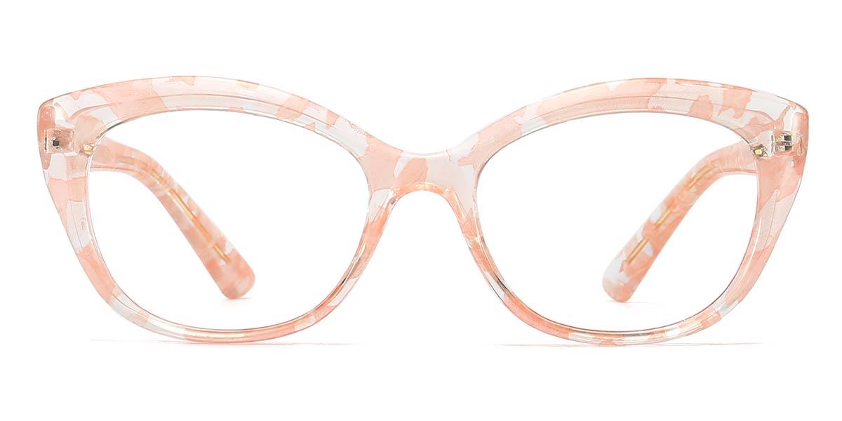 Pink Tortoiseshell Nile - Oval Glasses