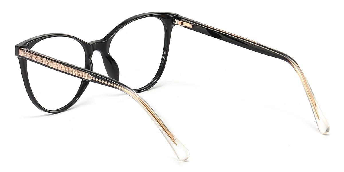 Black Elizaveta - Oval Glasses
