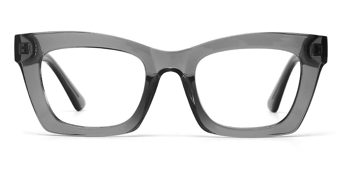 Grey Laelia - Rectangle Glasses