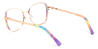 Iridescent Purple Mirja - Oval Glasses