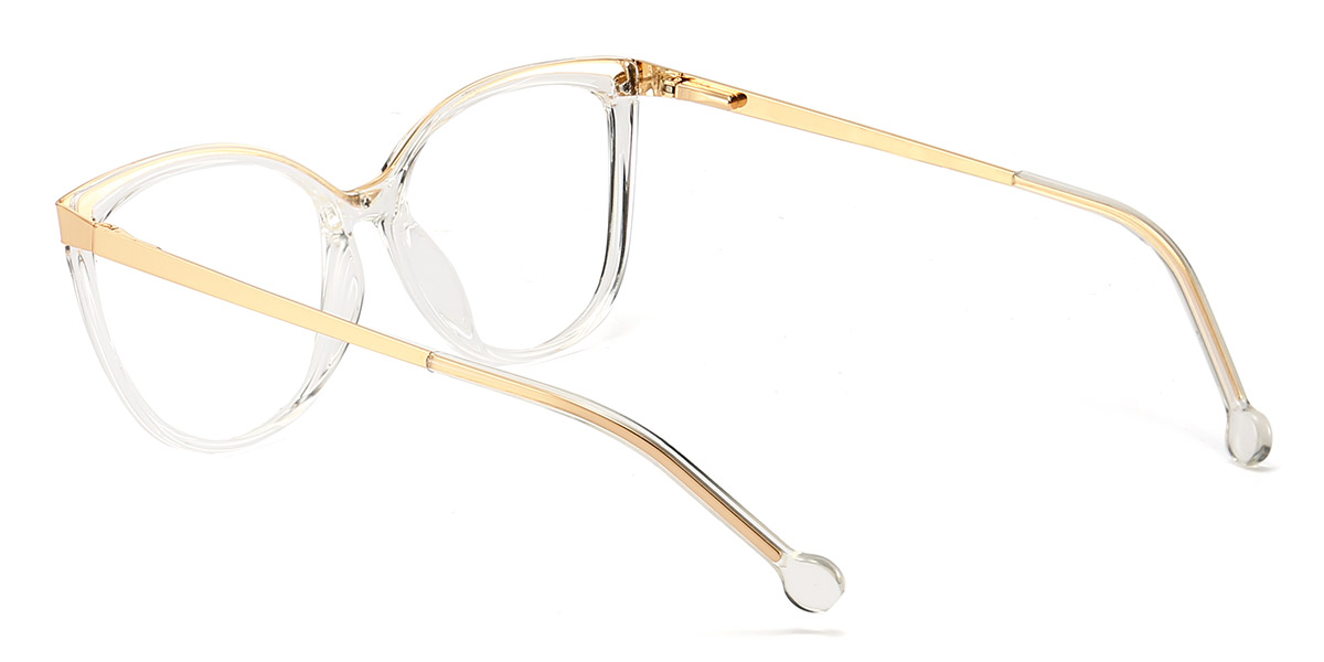 Transparent - Cat eye Glasses - Baltasaru